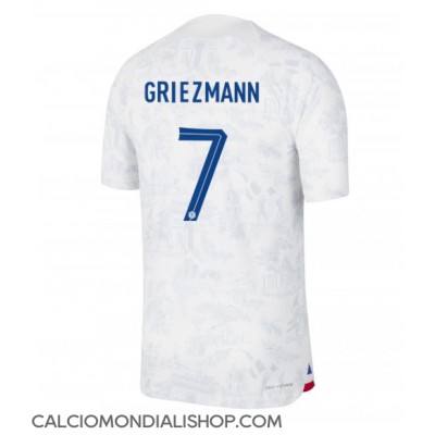 Maglie da calcio Francia Antoine Griezmann #7 Seconda Maglia Mondiali 2022 Manica Corta